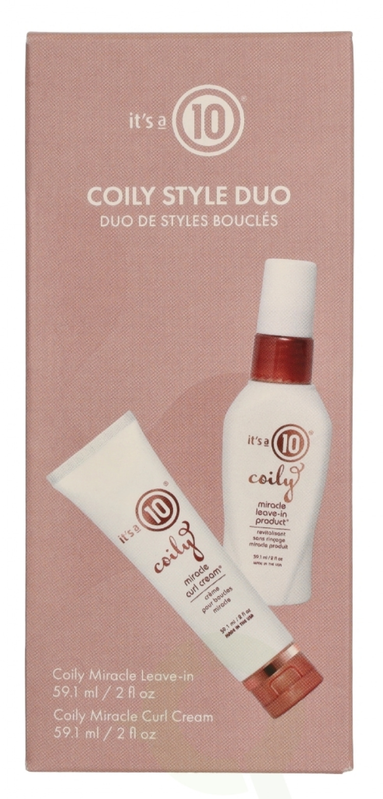 It\'s a 10 Coily Style Duo Set 118.2 ml Leave-in 59,1ml/Curl Cream 59,1ml