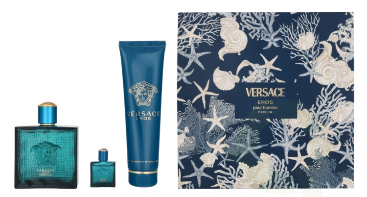Versace Eros Pour Homme Giftset 255 ml Perfume Spray 100ml/Perfumed Shower Gel 150ml/Perfume 5 ml