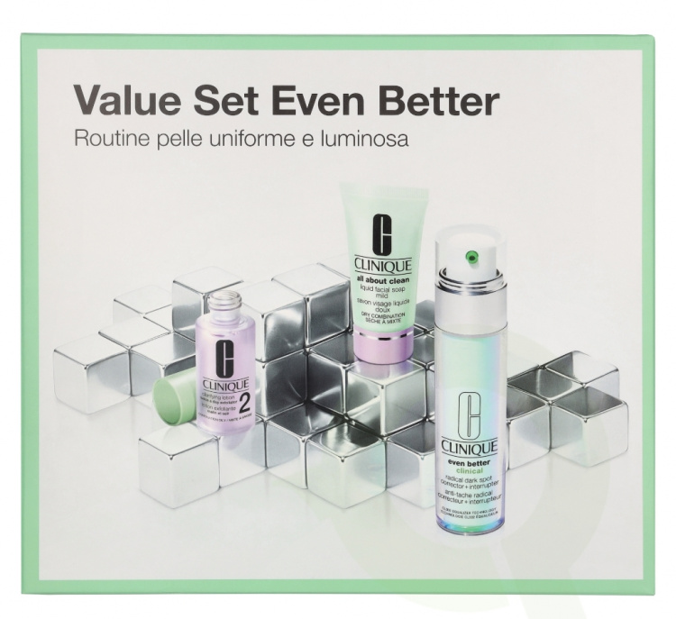 Clinique Beauty Routine Anti Stains Set 90 ml Even Better Serum 30ml/AAC Soap Mild 30ml (promo)/Clarifying Lotion 2 30ml (promo)