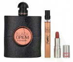 Yves Saint Laurent YSL Black Opium Giftset 101.3 ml Edp Spray 90ml/Epd Spray 10ml/Mini Lipstick #44 1.3g