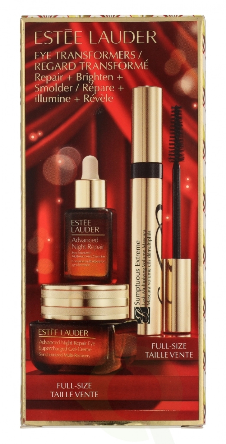 Estee Lauder Eye Transformers Repair Set 38 ml Advanced Night Repair Eye Supercharged Gel Creme 15ml/Advanced Night Repair 15ml/Sumptuous Mascara Extreme Black 8ml