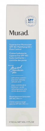 Murad Superactive Moisturizer Oil + Pore Control SPF40 50 ml