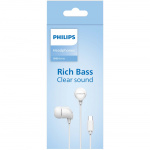 Philips Hörlurar In-Ear Kabel Fjärrkontroll Vit Philips Hörlurar In-Ear Kabel Fjärrkontroll Vit