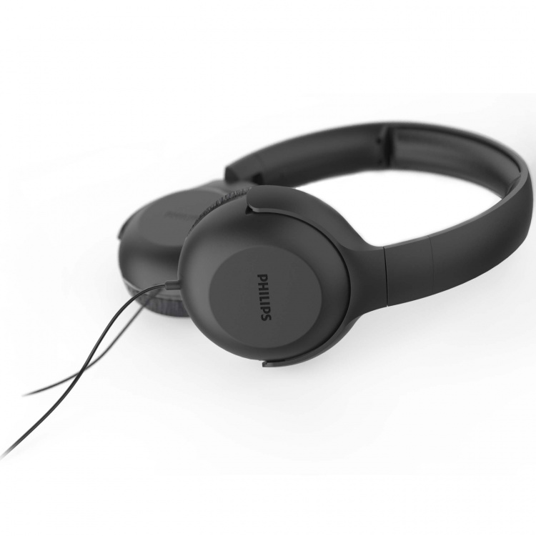 Philips Hörlurar Over-Ear Kabel Svarta Philips Hörlurar Over-Ear Kabel Svarta