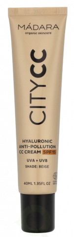 Madara CityCc Hyaluronic Anti-Pollution Cream CC SPF 40 ml 15 Beige