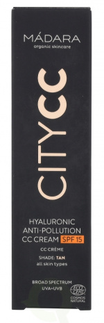Madara Citycc Anti-Pollution Hyaluronic Cream CC SPF 40 ml 15 Tan