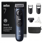 Braun Beard Trimmer Series 7, +6 Barbering Tools, BT7520 - Black / Deep Blue Braun Beard Trimmer Series 7, +6 Barbering Tools, BT7520 - Black / Deep Blue