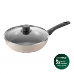 Ballarini Ledro Saute Pan with Lid - Beige - 28 cm