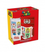 Pyramid International SUPER MARIO (4 COLOUR) GIFT SET (PLASTIC BOTTLE, MUG & MAGNET) V2