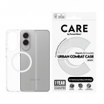 Panzer CARE by PanzerGlass - Flagship Case Transparent Urban Combat w. White Qi Compatible Samsung S25 Edge