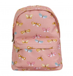 A little lovely company Little Backpack - Butterﬂies - 22 x 30 x 10 cm