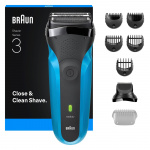 Braun Series 3 Electric Shaver, Wet & Dry, 310BT - Blue Braun Series 3 Electric Shaver, Wet & Dry, 310BT - Blue