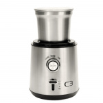 C3 Kaffekvarn Design 85g 200W CG700 Borstad Rostfri stål