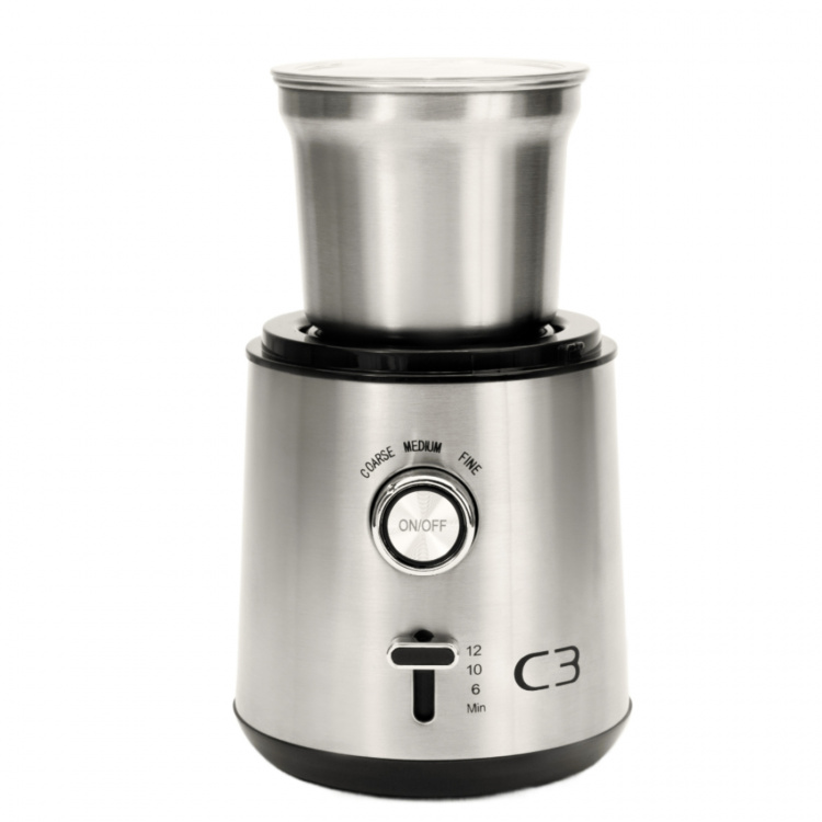 C3 Kaffekvarn Design 85g 200W CG700 Borstad Rostfri stål