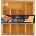 Maku Bestickslåda bambu, Justerbar