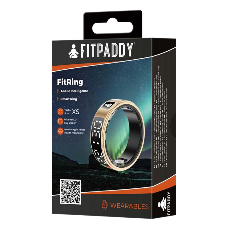 Fitpaddy Fitring Smart Ring med Display L Fitpaddy Fitring Smart Ring med Display L