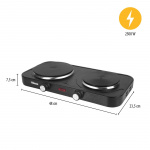 Tristar Kokplatta dubbel KP-6152 2500W Tristar Kokplatta dubbel KP-6152 2500W