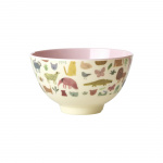 RICE Melamine Bowl Small 300 ml Pink Sweet Jungle Print