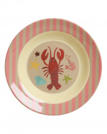 RICE Melamine Kids Bowl - Coral Ocean - 250 ml