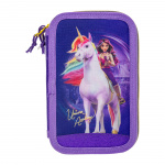 STOR Unicorn Academy - Filled double pencil case - 19.5 x 12.5 x 5 cm
