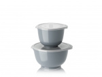 Rösti Rosti - NEW Margrethe bowls, Set of 2 + lids - Dusty Blue