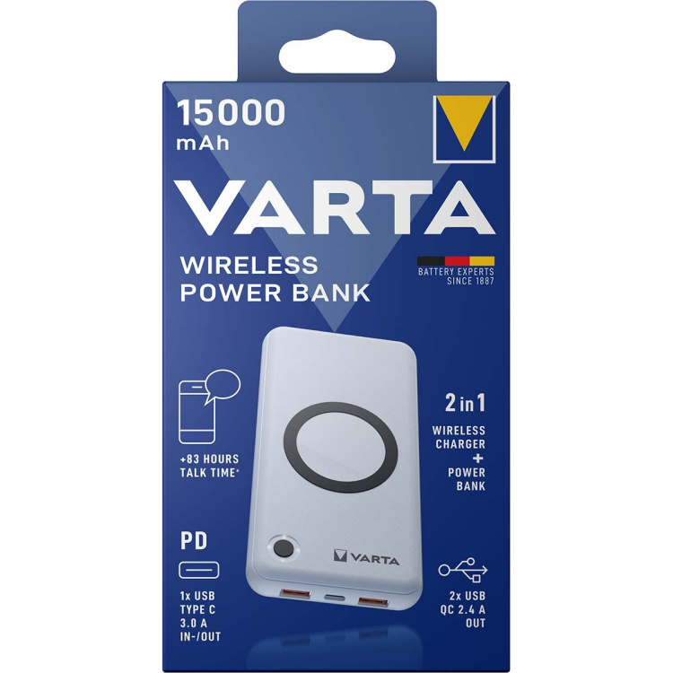 Varta Wireless Power Bank 15.000mAh Varta Wireless Power Bank 15.000mAh