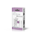 Nedis Wall Charger | PD3.0 | Quick charge feature | 1.67 / 2.22 / 3.0 A | Number of outputs: 1 | USB-C™ | Lightning 8-Pin (Loose) Cable | 1.00 m | Automatic Voltage Selection | White