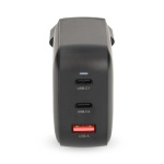 Nedis Wall Charger | PD3.0 | Quick charge feature | 2.5 / 3.0 / 5.0 A | Number of outputs: 3 | USB-A / 2x USB-C™ | Automatic Voltage Selection | Black Nedis Wall Charger | PD3.0 | Quick charge feature | 2.5 / 3.0 / 5.0 A | Number of outputs: 3 | USB-A / 2x USB-C™ | Automatic Voltage Selection | Black