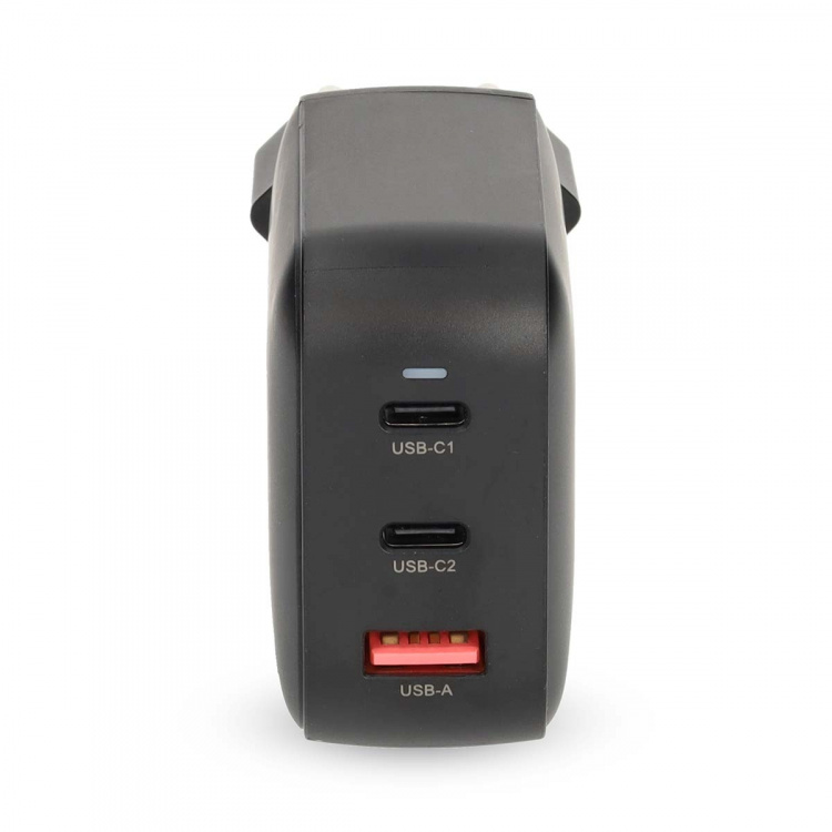 Nedis Wall Charger | PD3.0 | Quick charge feature | 2.5 / 3.0 / 5.0 A | Number of outputs: 3 | USB-A / 2x USB-C™ | Automatic Voltage Selection | Black Nedis Wall Charger | PD3.0 | Quick charge feature | 2.5 / 3.0 / 5.0 A | Number of outputs: 3 | USB-A / 2x USB-C™ | Automatic Voltage Selection | Black