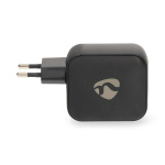 Nedis Wall Charger | PD3.0 | Quick charge feature | 2.5 / 3.0 / 5.0 A | Number of outputs: 3 | USB-A / 2x USB-C™ | Automatic Voltage Selection | Black Nedis Wall Charger | PD3.0 | Quick charge feature | 2.5 / 3.0 / 5.0 A | Number of outputs: 3 | USB-A / 2x USB-C™ | Automatic Voltage Selection | Black