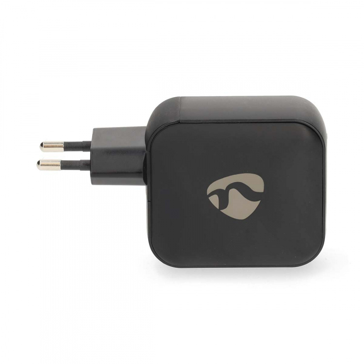 Nedis Wall Charger | PD3.0 | Quick charge feature | 2.5 / 3.0 / 5.0 A | Number of outputs: 3 | USB-A / 2x USB-C™ | Automatic Voltage Selection | Black Nedis Wall Charger | PD3.0 | Quick charge feature | 2.5 / 3.0 / 5.0 A | Number of outputs: 3 | USB-A / 2x USB-C™ | Automatic Voltage Selection | Black