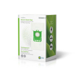 Nedis Vacuum Cleaner Bag | 8 pcs | Synthetic | Most sold for: Replacement for Electrolux, AEG and Philips Original Bag | White Nedis Vacuum Cleaner Bag | 8 pcs | Synthetic | Most sold for: Replacement for Electrolux, AEG and Philips Original Bag | White