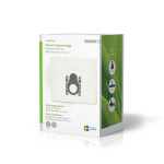 Nedis Vacuum Cleaner Bag | 8 pcs | Synthetic | Most sold for: Bosch / Siemens D - E - F - G - H | White