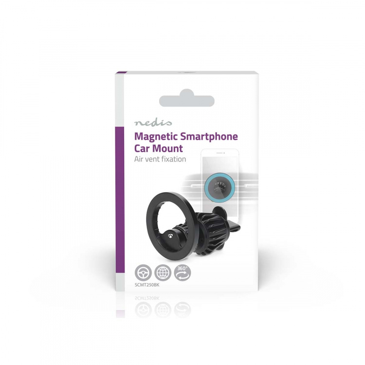 Nedis Smartphone Car Mount | In-Car Air Vent | Universal | Adjustable Angle Nedis Smartphone Car Mount | In-Car Air Vent | Universal | Adjustable Angle