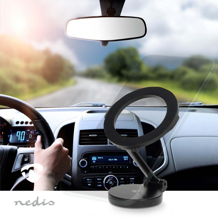 Nedis Smartphone Car Mount | In-Car Window and Dashboard | Universal | Adjustable Angle / Full Motion Nedis Smartphone Car Mount | In-Car Window and Dashboard | Universal | Adjustable Angle / Full Motion