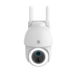 Nedis SmartLife Outdoor Camera | 3MP Full HD 1296p | Pan tilt | IP65 | Max. battery life: 3 Months | Cloud Storage (optional) / microSD (not included) | 5 V DC | With motion sensor | Night vision | White Nedis SmartLife Outdoor Camera | 3MP Full HD 1296p | Pan tilt | IP65 | Max. battery life: 3 Months | Cloud Storage (optional) / microSD (not included) | 5 V DC | With motion sensor | Night vision | White
