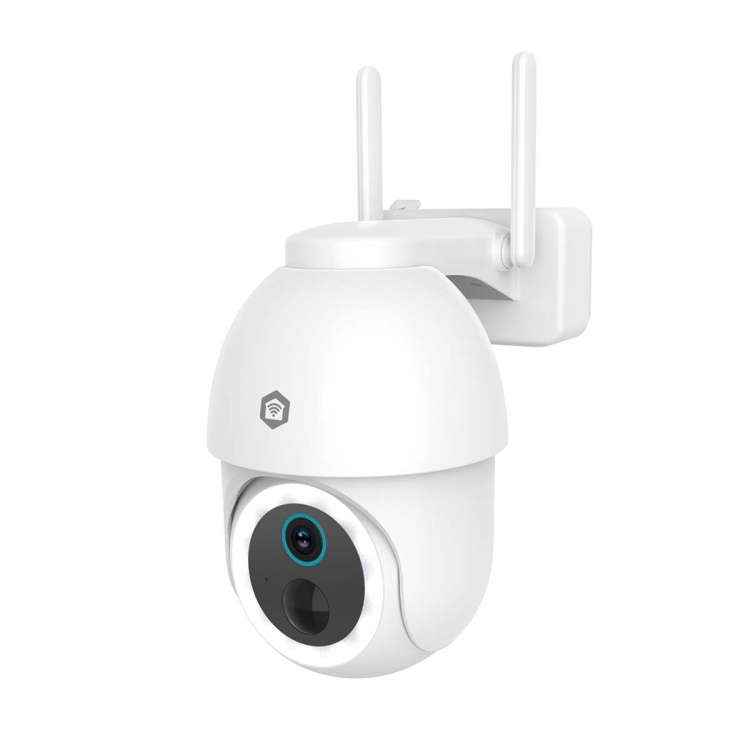 Nedis SmartLife Outdoor Camera | 3MP Full HD 1296p | Pan tilt | IP65 | Max. battery life: 3 Months | Cloud Storage (optional) / microSD (not included) | 5 V DC | With motion sensor | Night vision | White Nedis SmartLife Outdoor Camera | 3MP Full HD 1296p | Pan tilt | IP65 | Max. battery life: 3 Months | Cloud Storage (optional) / microSD (not included) | 5 V DC | With motion sensor | Night vision | White