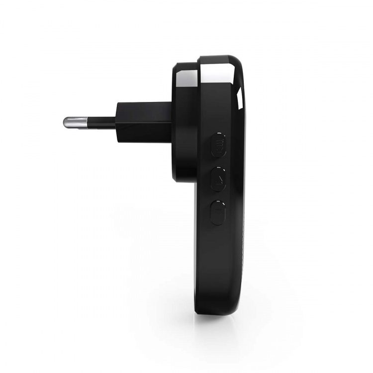 Nedis SmartLife Chime | RF, frequency 433 Mhz | Accessory for: WIFICDP11BK / WIFICDP21BK / WIFICDP31BK | Mains Powered | 55 Sounds | 110 - 240 V AC 50/60 Hz | Adjustable volume | Black Nedis SmartLife Chime | RF, frequency 433 Mhz | Accessory for: WIFICDP11BK / WIFICDP21BK / WIFICDP31BK | Mains Powered | 55 Sounds | 110 - 240 V AC 50/60 Hz | Adjustable volume | Black