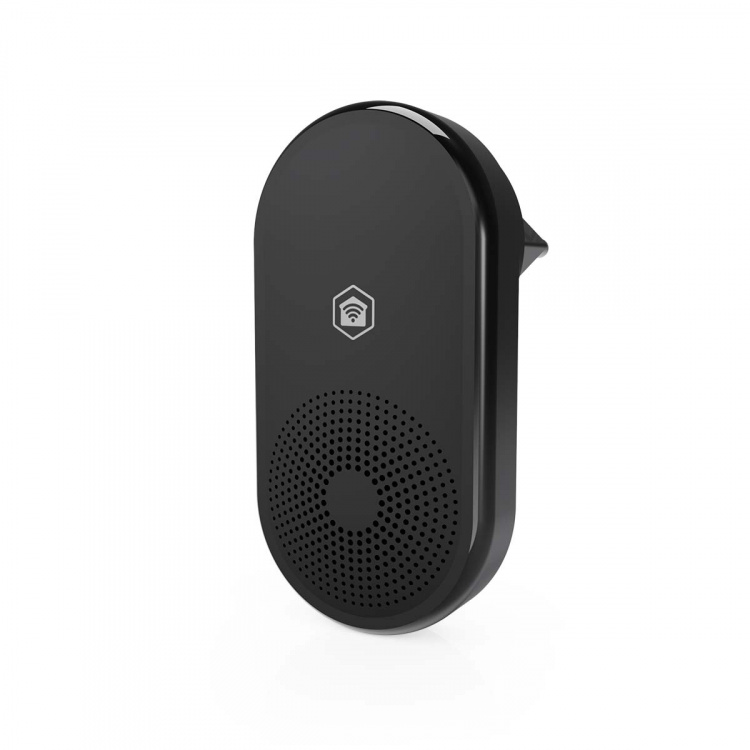 Nedis SmartLife Chime | RF, frequency 433 Mhz | Accessory for: WIFICDP11BK / WIFICDP21BK / WIFICDP31BK | Mains Powered | 55 Sounds | 110 - 240 V AC 50/60 Hz | Adjustable volume | Black Nedis SmartLife Chime | RF, frequency 433 Mhz | Accessory for: WIFICDP11BK / WIFICDP21BK / WIFICDP31BK | Mains Powered | 55 Sounds | 110 - 240 V AC 50/60 Hz | Adjustable volume | Black