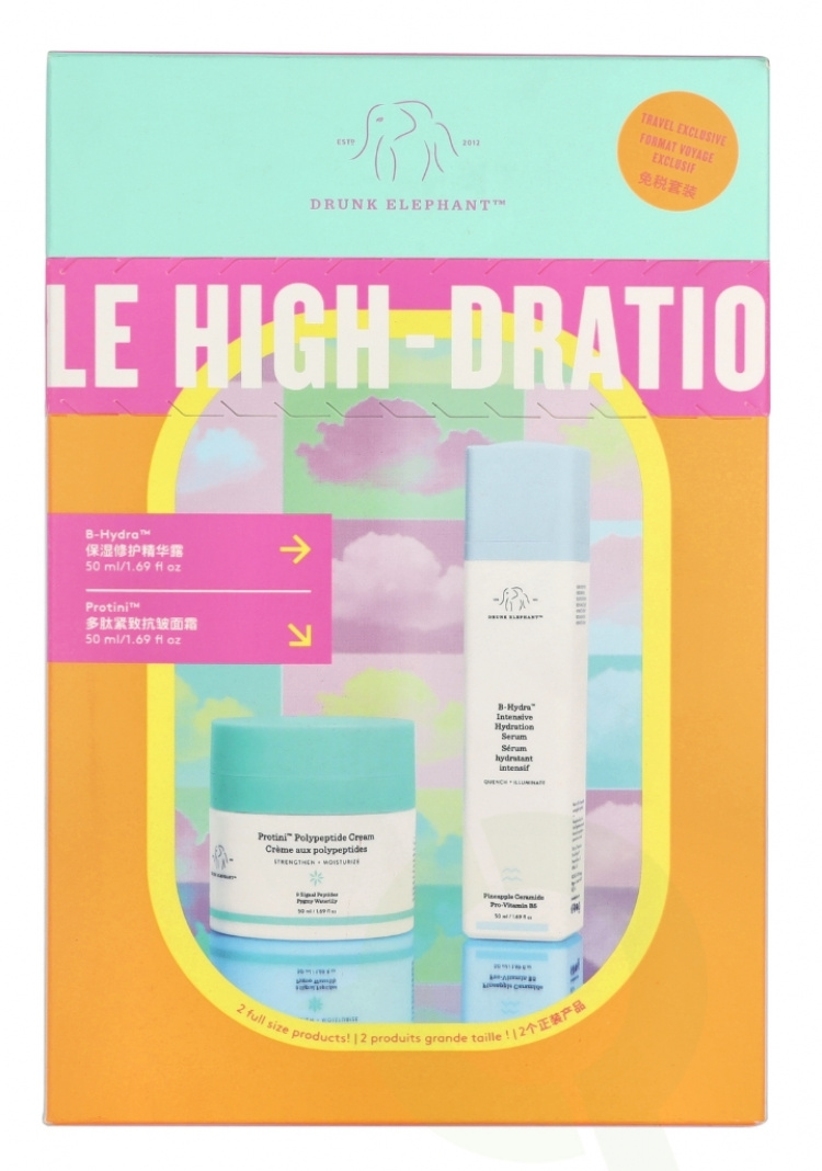 Drunk Elephant The Mile High-Dration Giftset 100 ml Cream 50ml/Serum 50ml