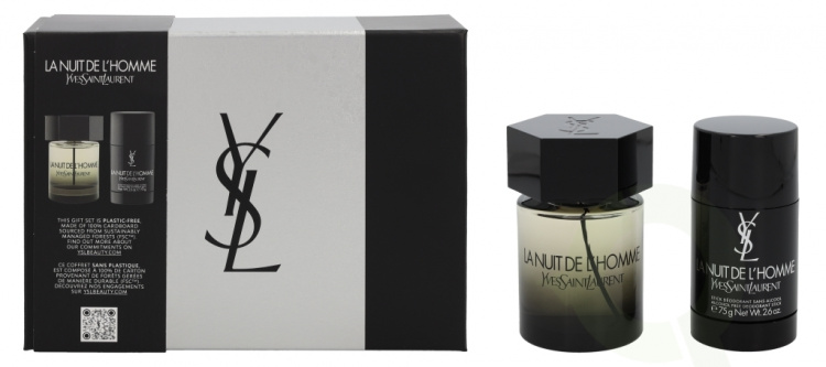 Yves Saint Laurent YSL La Nuit De L\'Homme Giftset 175 ml Edt Spray 100ml/Deo Stick 75gr