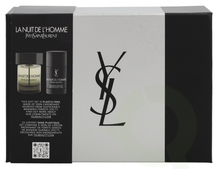 Yves Saint Laurent YSL La Nuit De L\'Homme Giftset 175 ml Edt Spray 100ml/Deo Stick 75gr