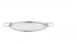 Eva Trio Glass lid - Brushed steel - 24 cm