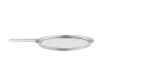 Eva Trio Glass lid - Brushed steel - 20 cm