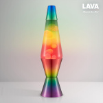Lavazza Lamp - White/Tri-colour, Rainbow Base - 37 cm