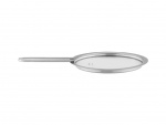 Eva Trio Glass lid - Brushed steel - 13 cm