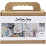 Creativ Company Mini Craft Kit Embroidery - Paintings with embroidery - assorted colours (977860)