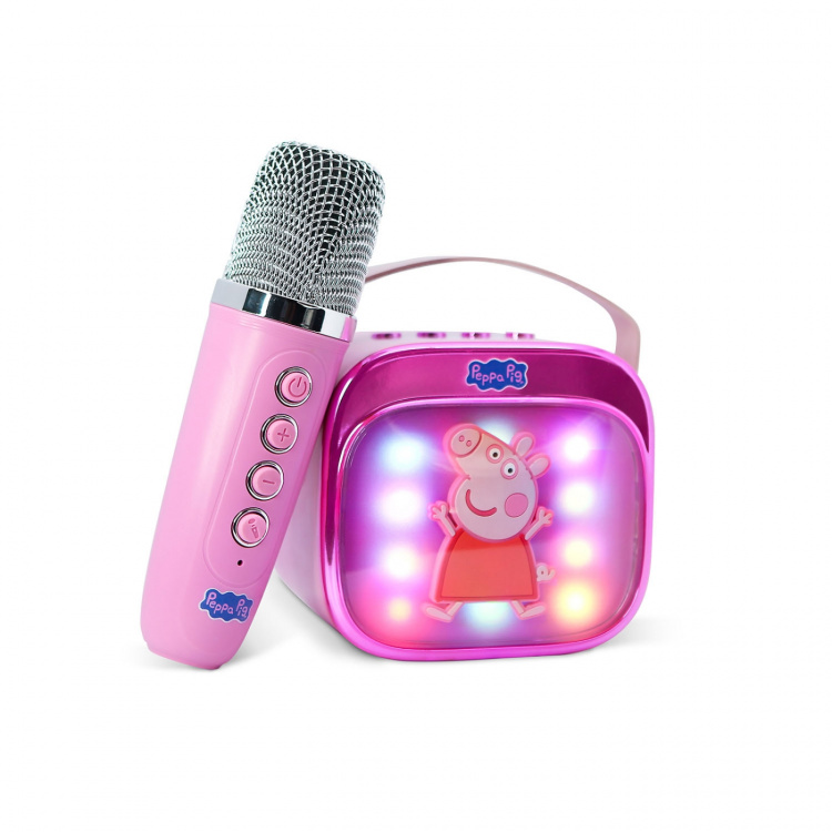 Peppa Pig Karaoke Speaker with Microphone Peppa Pig Popsing LED