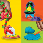 PLAY-DOH Teenage Mutant Ninja Turtles Cowabunga Creations Bendy 4 Inch Action Figures Set