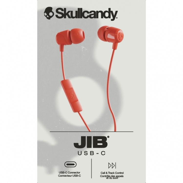 Skullcandy Headphone JIB USB-C Wired In-Ear Red Plasma